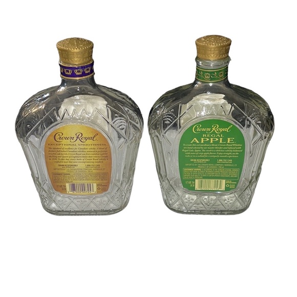 2 Crown Royal Whiskey Bottle Bag Box Apple Art Painter DIY Craft Halloween Soap - Picture 10 of 10